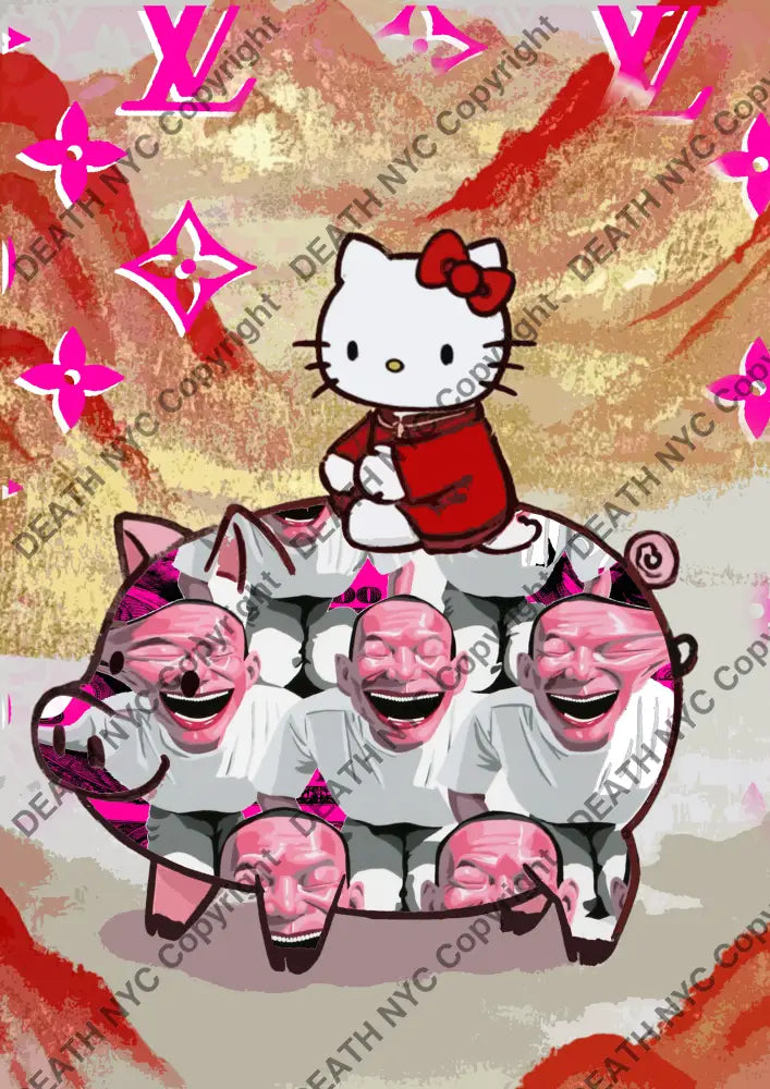 ’DEATHBF351’’ 45x32cm (Edition of 100*) (2025) kitty Art Print
