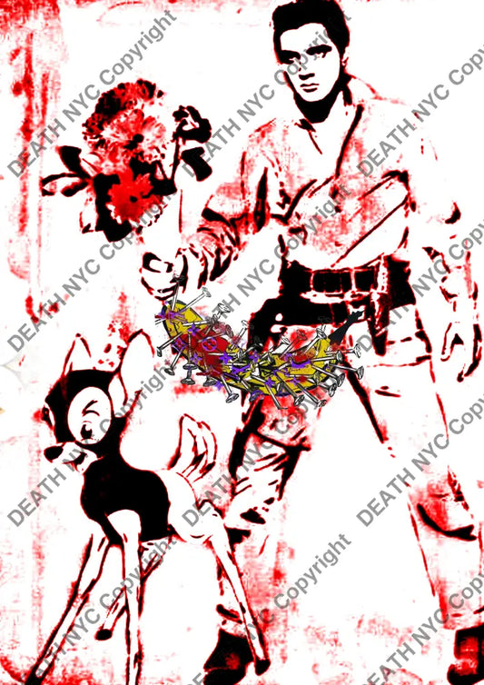 ’DEATHBF412’’ 45x32cm (Edition of 100*) (2025) elv Art Print
