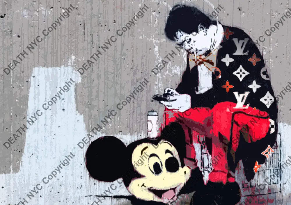 ’DEATHBF413’’ 45x32cm (Edition of 100*) (2025) mouse bank Art Print
