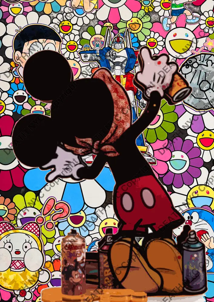 ’DEATHBF420’’ 45x32cm (Edition of 100*) (2025) bank mouse Art Print