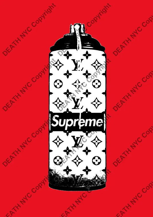 ’DEATHBF425’’ 45x32cm (Edition of 100*) (2025) spray Art Print