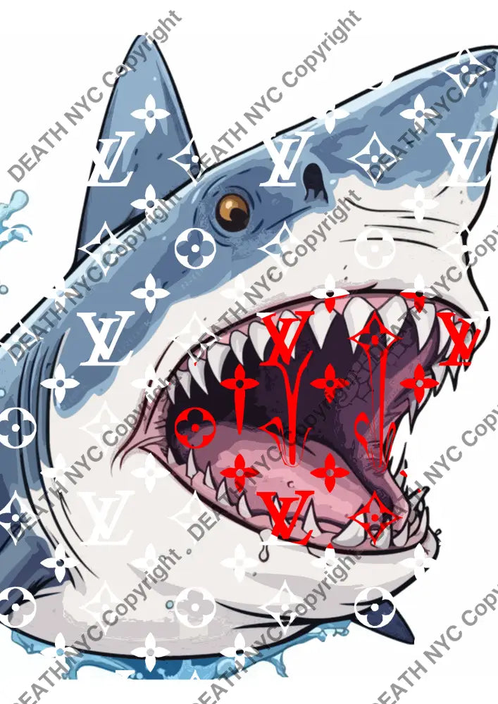 ’DEATHBF434’’ 45x32cm (Edition of 100*) (2025) shark Art Print