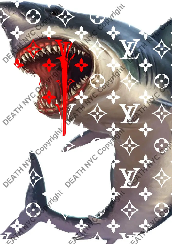 ’DEATHBF435’’ 45x32cm (Edition of 100*) (2025) shark Art Print