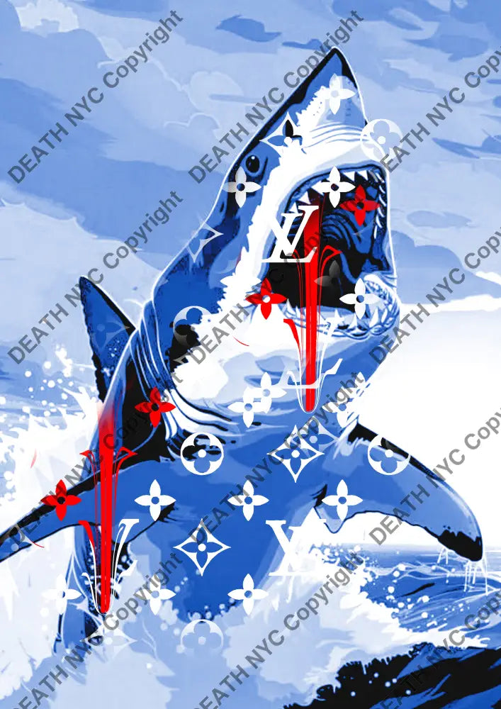 ’DEATHBF437’’ 45x32cm (Edition of 100*) (2025) shark Art Print