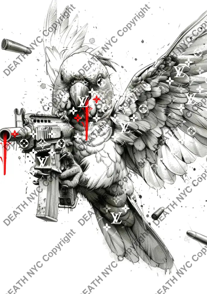 ’DEATHBF440’’ 45x32cm (Edition of 100*) (2025) gun Art Print