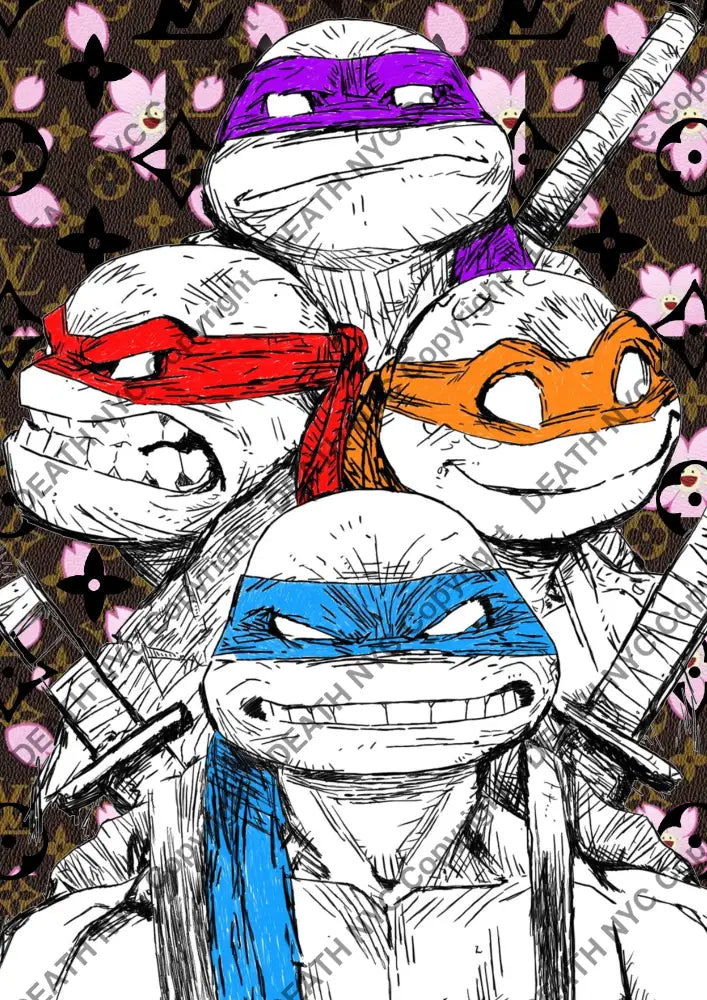 ’DEATHBF442’’ 45x32cm (Edition of 100*) (2025) ninja Art Print