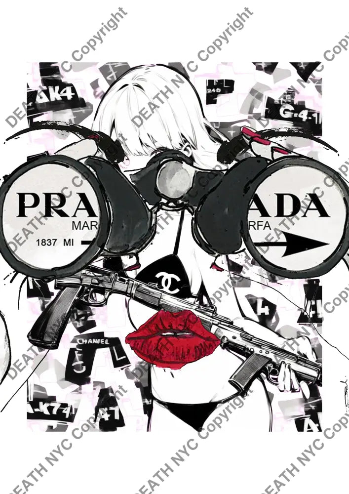 ’DEATHBF487’’ 45x32cm (Edition of 100*) (2025) pr d Art Print