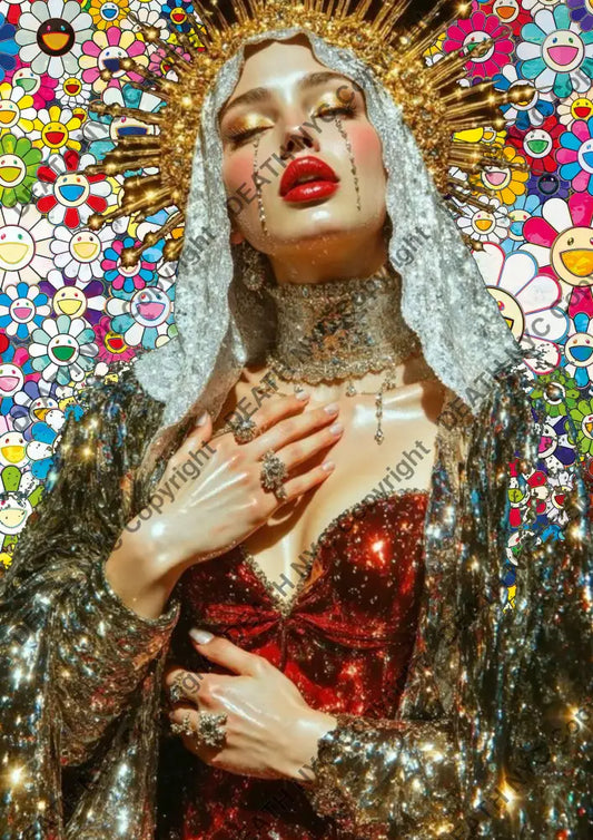 ’DEATHBF592’’ 45x32cm (Edition of 100*) (2025) klmt Art Print