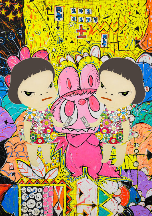 Auction "CA119 girl" art print 45x32cm (Edition of 100)