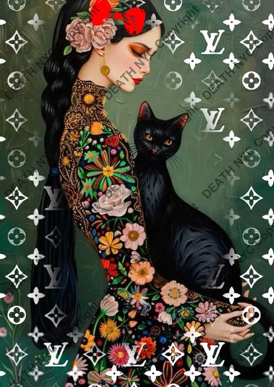 ’DEATHCA132’’ 45x32cm (Edition of 100*) (2025) cat Art Print