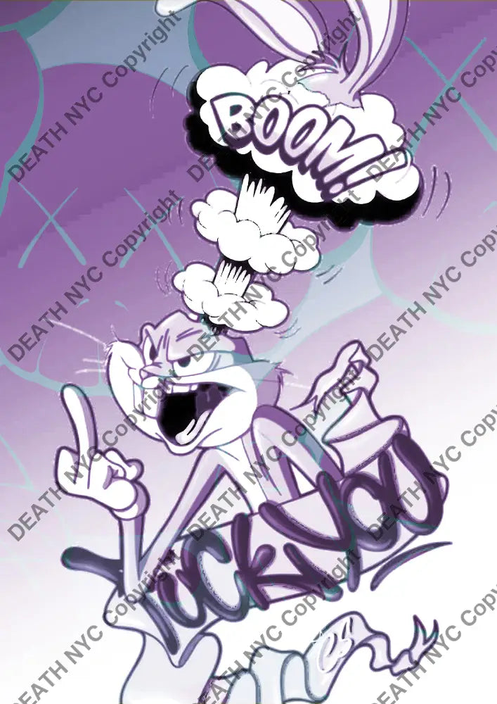 ’DEATHCA159’’ 45x32cm (Edition of 100*) (2025) bunny Art Print