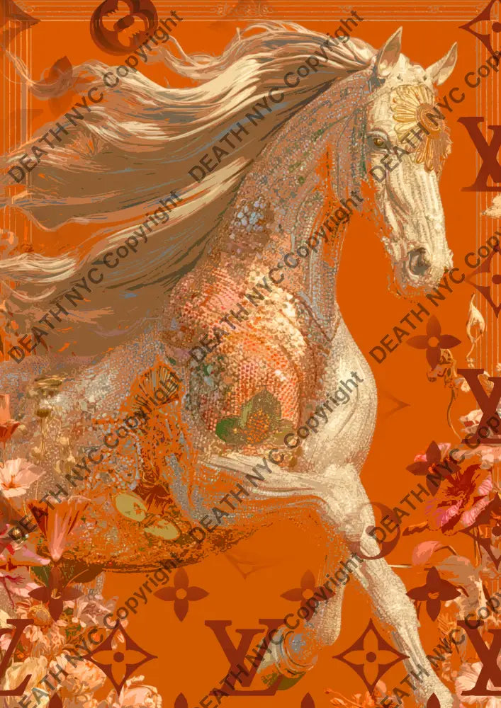 ’DEATHCA335’’ 45x32cm (Edition of 100*) (2025) horse Art Print
