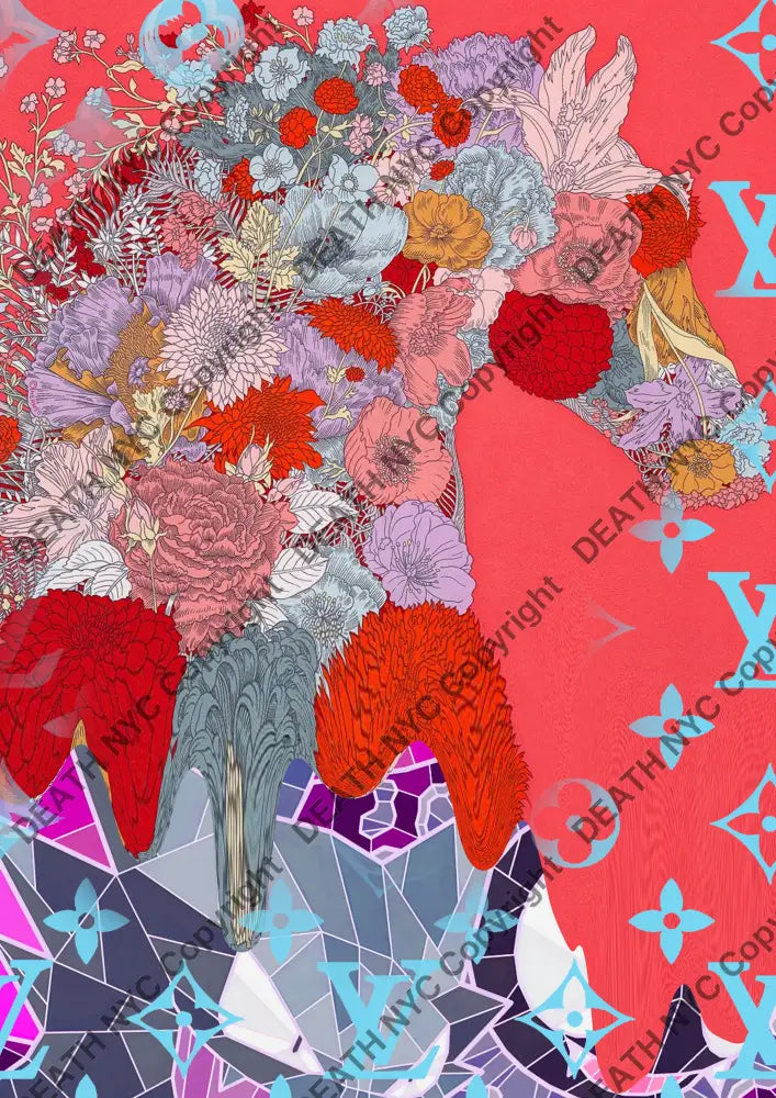 ’DEATHCA336’’ 45x32cm (Edition of 100*) (2025) horse Art Print