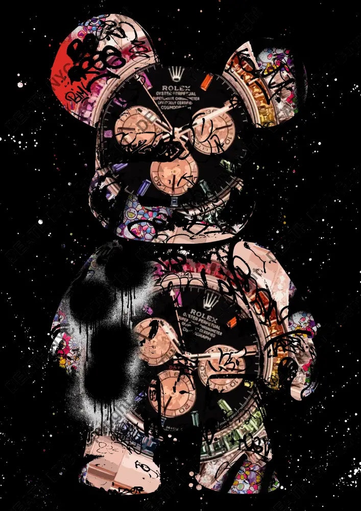 ’DEATHCA376’’ 45x32cm (Edition of 100*) (2025) bearbrick Art Print