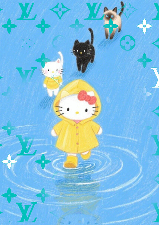 Auction "CA41 kitty" art print 45x32cm (Edition of 100)