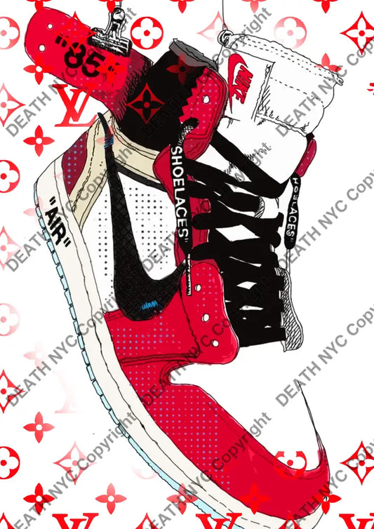 ’DEATHCA498’’ 45x32cm (Edition of 100*) (2025) sneak Art Print