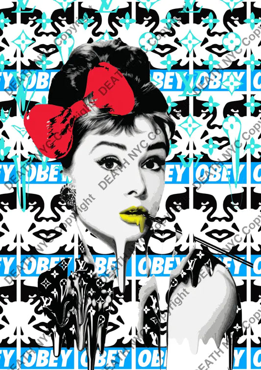 ’DEATHCA582’’ 45x32cm (Edition of 100*) (2025) audrey Art Print
