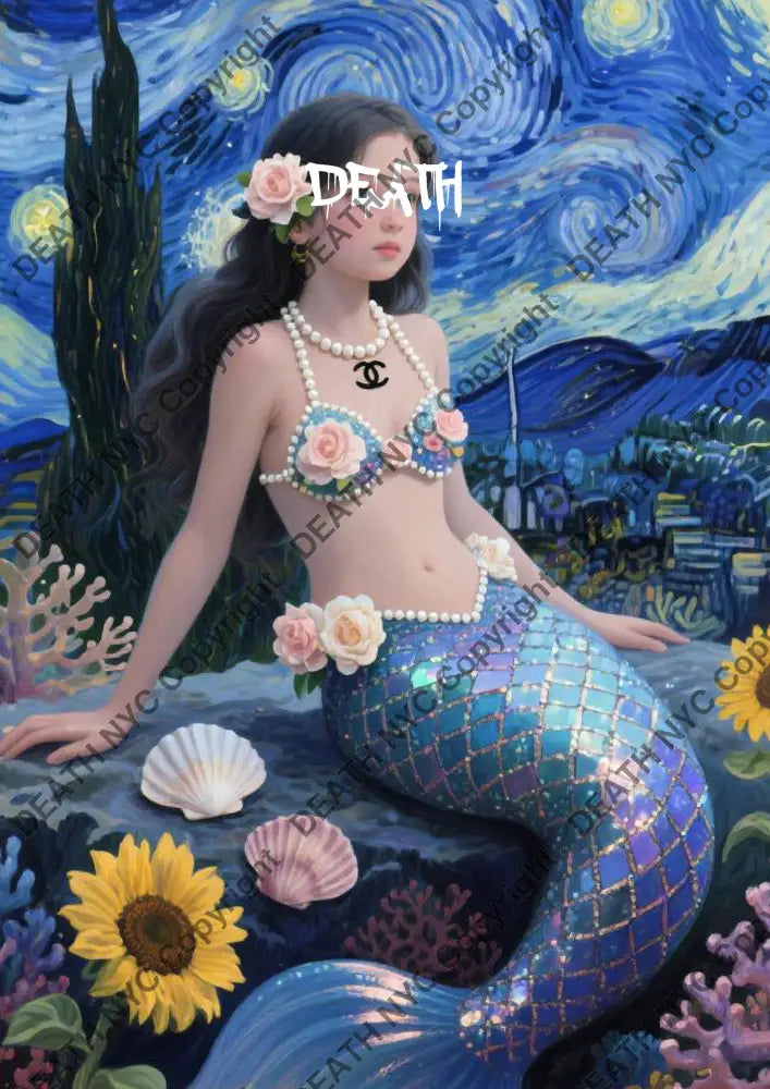 ’DEATHDA359’’ 45x32cm (Edition of 100*) (2025) mermaid Art Print