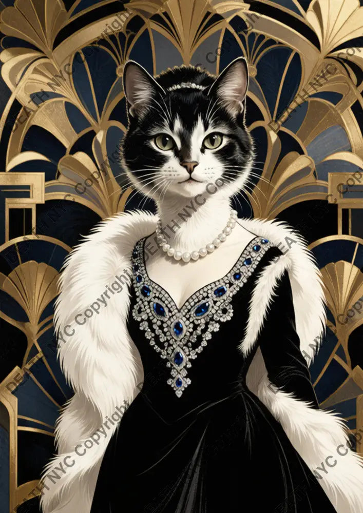 ’DEATHDB444’’ 45x32cm (Edition of 100*) (2026) cat - Art Print