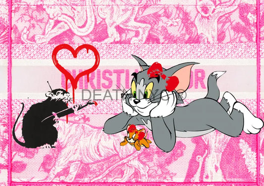 Deathf1096 Tom And Jerry Banksy (Edition Of 100) (2022) Art Print