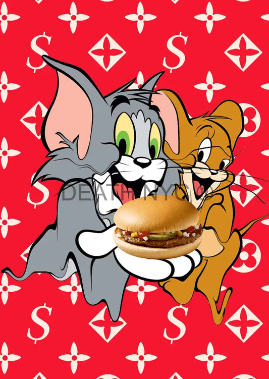 Deathf328 Tom & Jerry (Edition Of 100) (2020) Art Print