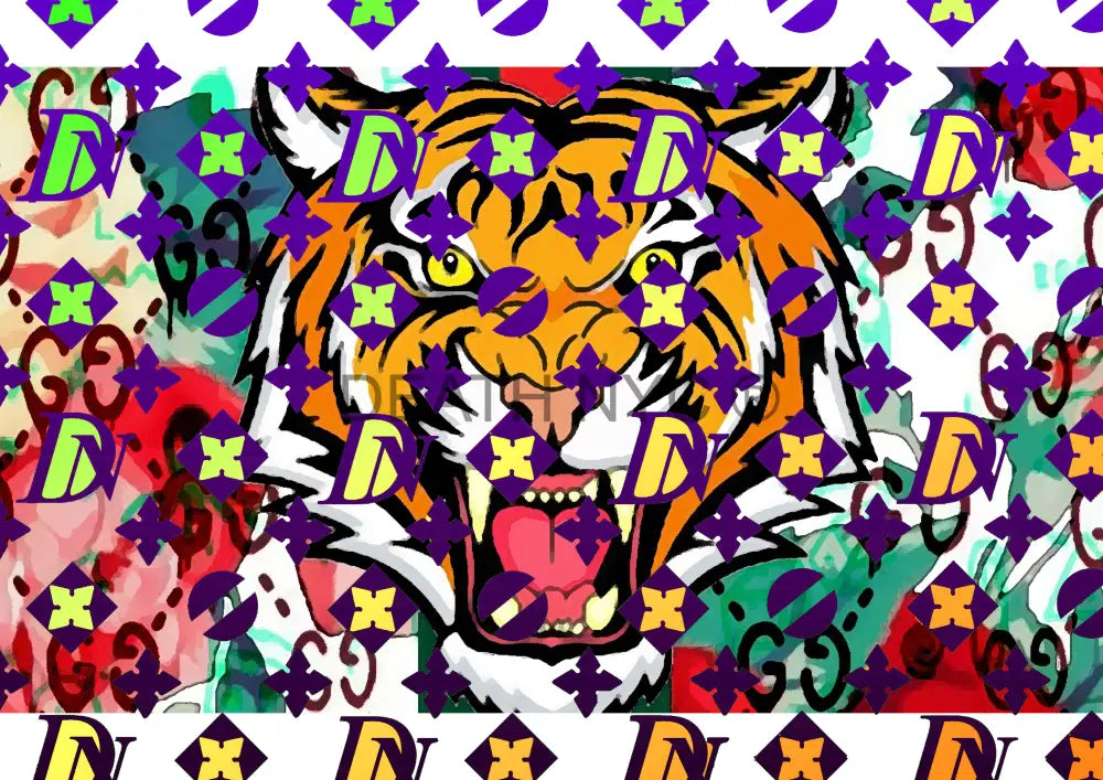 Deathf374 Gucc Tiger (Edition Of 100) (2020) Art Print