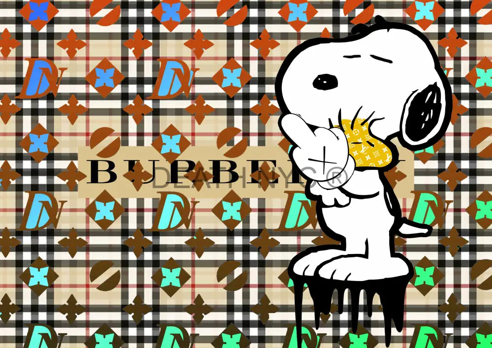 Deathf398 Snoopy Burberry (Edition Of 100) (2020) Art Print