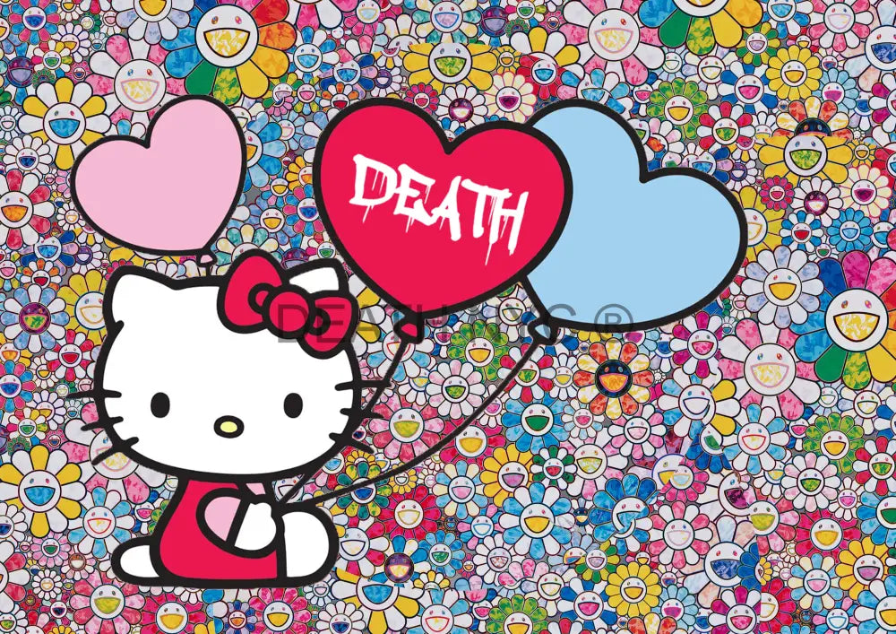 Deathf593 Hello Kitty (Edition Of 100) (2020) Art Print