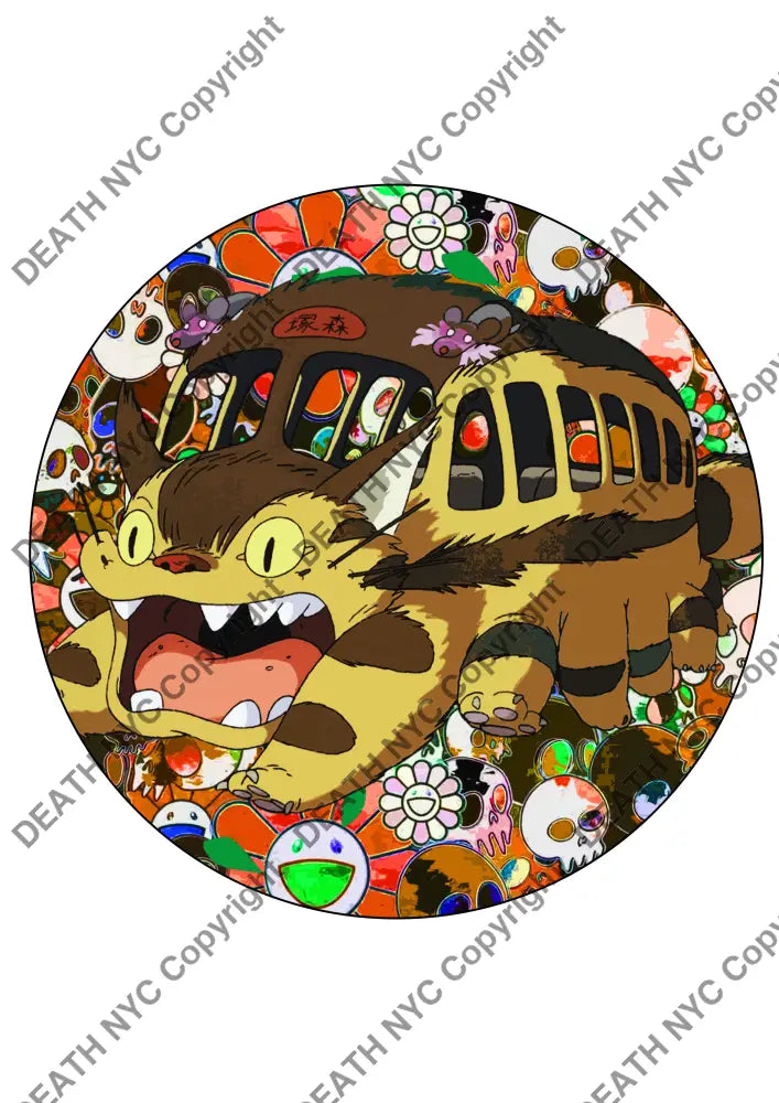 Deathm3535 Catbus 32X32Cm (Edition Of 100) (2022) Art Print