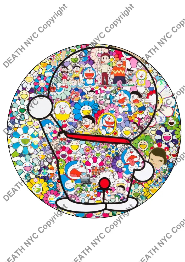 Deathm3539 Doraemon 32X32Cm (Edition Of 100) (2022) Art Print