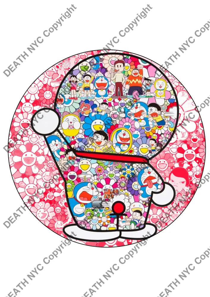 Deathm3540 Doraemon 32X32Cm (Edition Of 100) (2022) Art Print