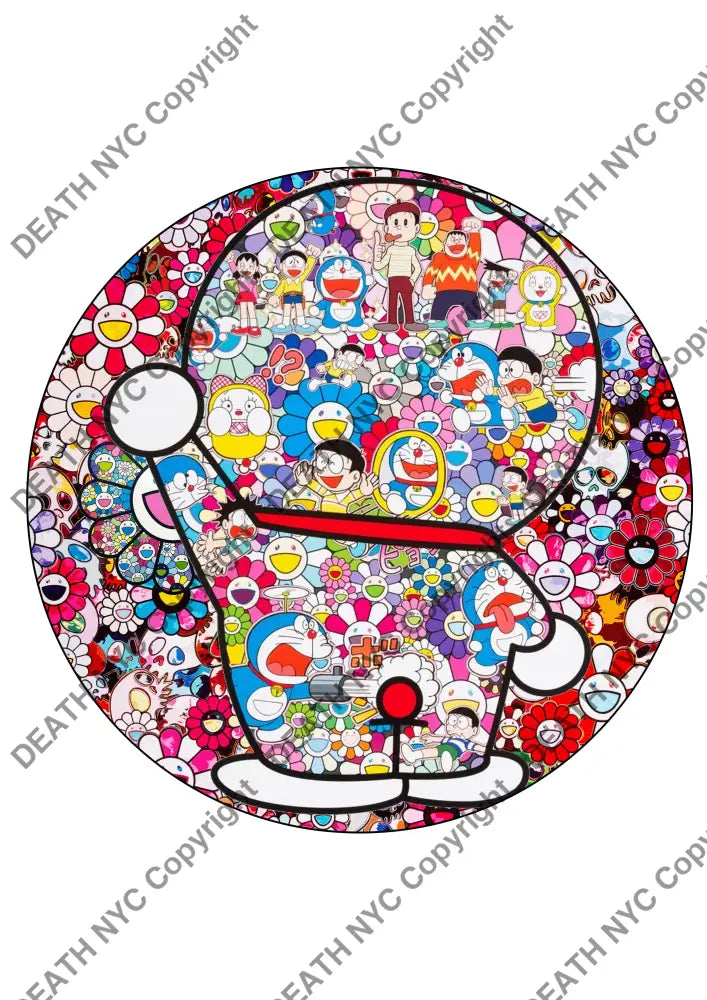 Deathm3541 Doraemon 32X32Cm (Edition Of 100) (2022) Art Print