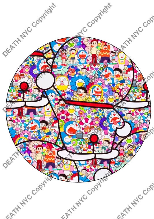 Deathm3566 Doraemon 32X32Cm (Edition Of 100) (2022) Art Print