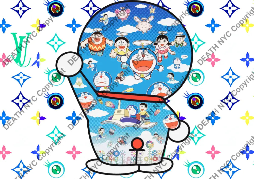 Deathm6140 Doraemon (Edition Of 100) (2020) Art Print