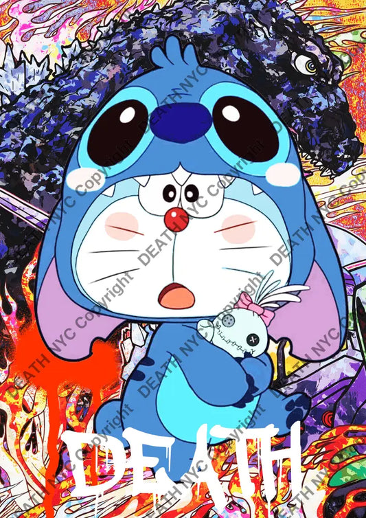 Deathma149 Doraemon (Edition Of 100) (2022) Art Print