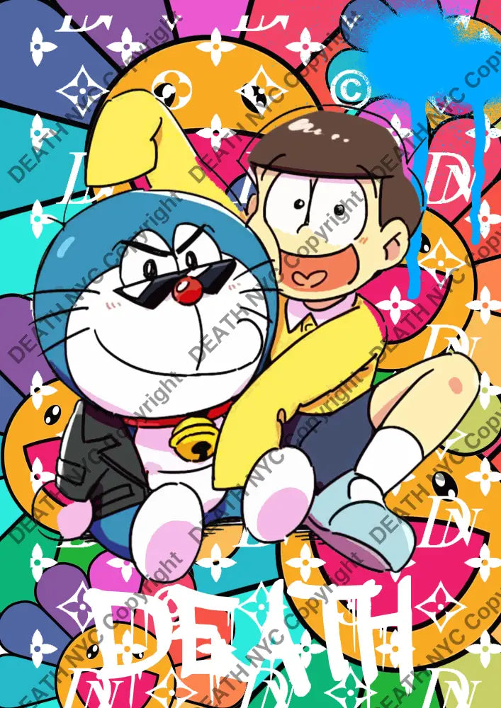 Deathma208 Doraemon (Edition Of 100) (2022) Art Print