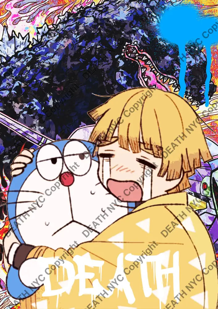 Deathma213 Doraemon (Edition Of 100) (2022) Art Print