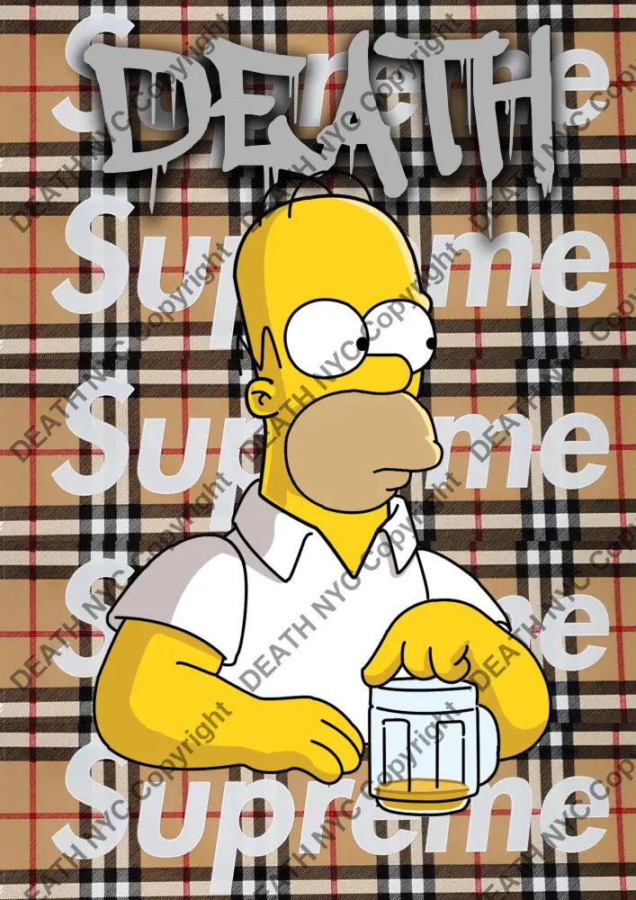 Deathmb43 The Simpsons (Edition Of 100) (2022) Art Print