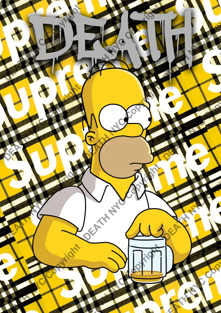 Deathmb44 The Simpsons (Edition Of 100) (2022) Art Print