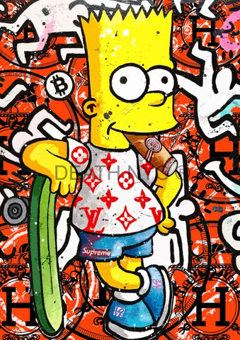 Deathmb820 Simpson (Edition Of 100) (2022) Art Print