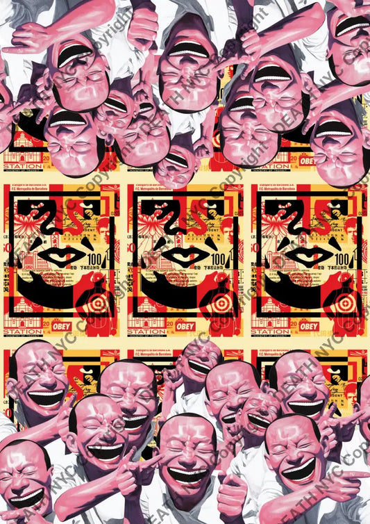 Deathmc183 Yue Minjun (Edition Of 100) (2022) Art Print