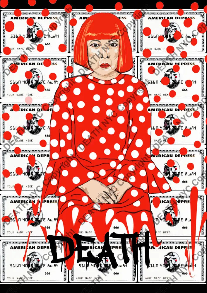 Deathme301 Kusama 45X32Cm (Edition Of 100) (2023) Art Print