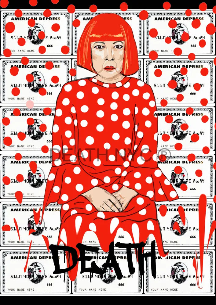 Deathme301 Kusama 45X32Cm (Edition Of 100) (2023) Art Print