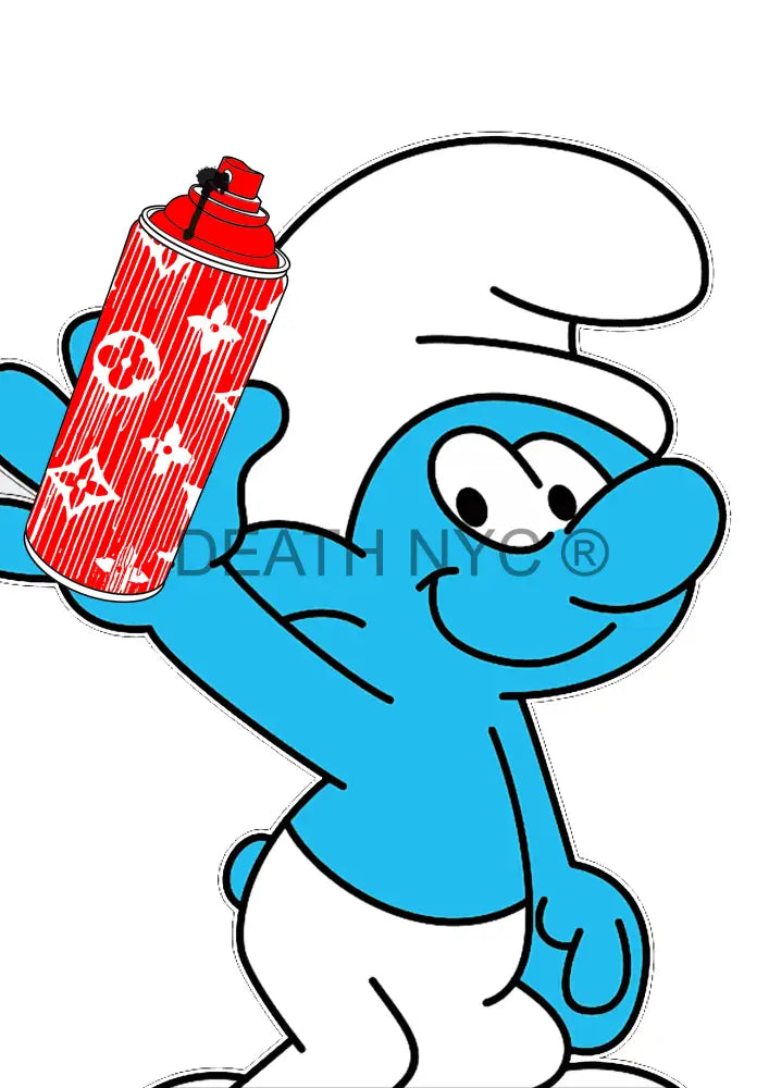 Deathme921 Smurf 45X32Cm (Edition Of 100*) (2023) Art Print