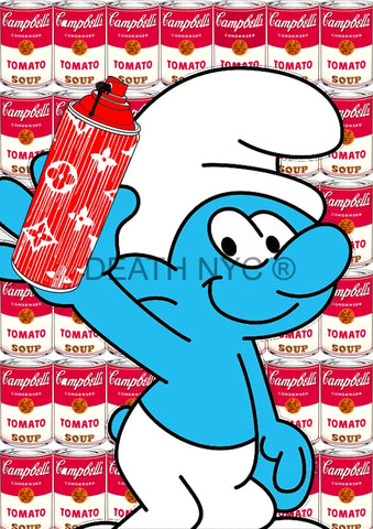 Deathme929 Smurf 45X32Cm (Edition Of 100*) (2023) Art Print