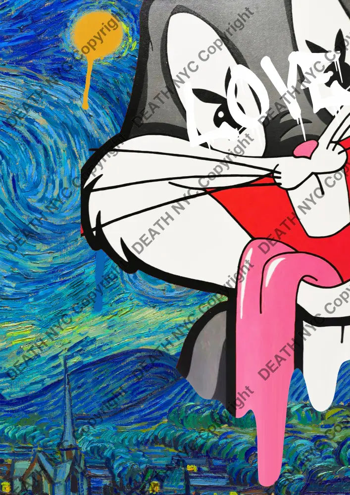 Deathme970 Bunny 45X32Cm (Edition Of 100*) (2023) Art Print