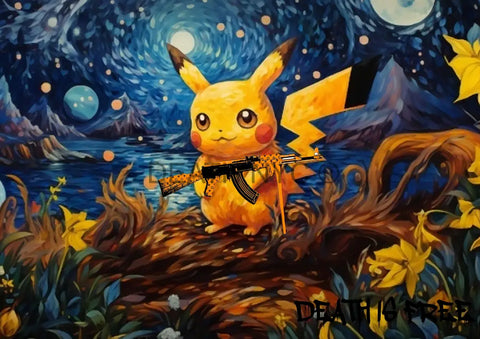 Deathmf831 45X32Cm Pikachu (Edition Of 100*) (2023) Art Print