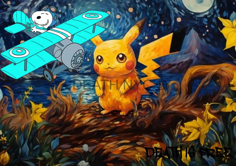 Deathmf832 45X32Cm Pikachu (Edition Of 100*) (2023) Art Print