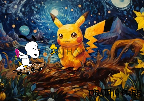 Deathmf833 45X32Cm Pikachu (Edition Of 100*) (2023) Art Print