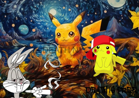 Deathmf834 45X32Cm Pikachu (Edition Of 100*) (2023) Art Print